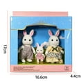 thumbnail image 3 of Figuras Peluche en Miniatura Ratón 3 Uds. Creativas Con Ropa Regalo para Niñas, 3 of 9