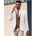thumbnail image 4 of COOFANDY Men's V-Neck Sleeveless Business Suit Vests Slim Fit Wedding Waistcoat, 4 of 6