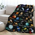 thumbnail image 2 of Space Alphabet Blanket Planet Astronaut Gift for Boys Kids Adults Super Soft Flannel Throw Blanket for Sofa Couch Bed Camping Travel Plush Warm Cozy Bed Quilts Home Decor, 60"x80"for Full/Queen, 2 of 6