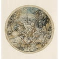 thumbnail image 3 of Peter Flötner 15x15 Black Modern Framed Museum Art Print Titled - Priapus and Rota (1540), 3 of 5