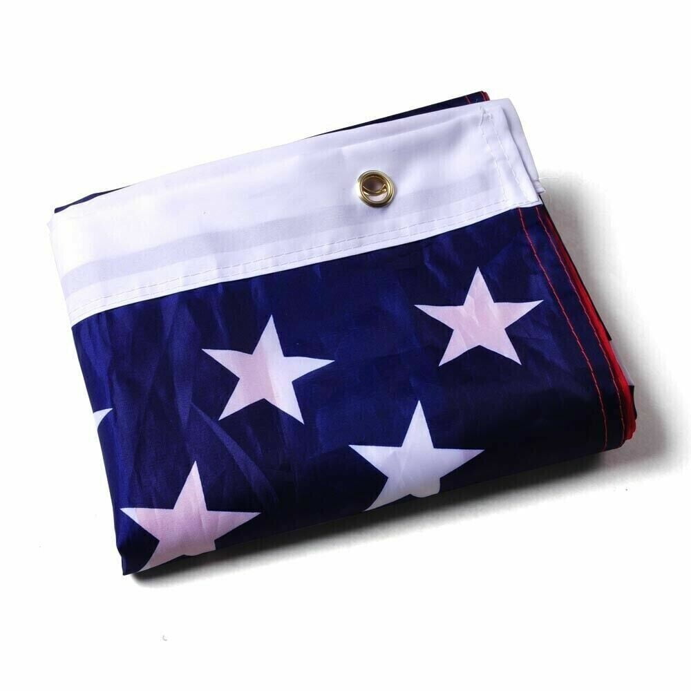 18 Pieces 3x5 ft American US Flag Bulk, Waterproof USA Polyester Flag with Metal Grommets, Double Stitched and Fade Proof for Indoor and Outdoor, Independence Day Memorial Day and Labor Day