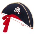 thumbnail image 4 of Sombrero de pirata con parche en el ojo de pirata, gorro de disfraz divertido de pirata con estampado de calavera clásico, accesorios de pirata, 4 of 4