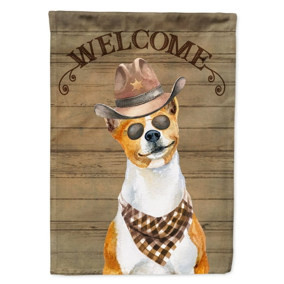 Carolines Treasures CK6279CHF Basenji Country Dog Flag Canvas House Size  Large multicolor