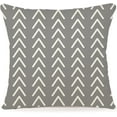 thumbnail image 5 of Pillow Covers 18x18 Set of 4, Modern Sofa Throw Pillow Cover, Decorative Home Outdoor Linen Fabric Geometric Pillow Case for Couch Bed Car 45x45cm (Gray), 5 of 6