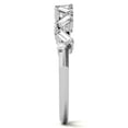 thumbnail image 6 of Elegant Floral Baguette Ring in Sterling Silver – 0.636ct White Gold Plated, Size 9 – Perfect Gift for Women, 6 of 9
