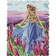 thumbnail image 2 of Cuadros Decorativos Bordado parcial 14CT 2 hilos Impreso Lavanda Chica Punto de cruz (RA484) Tmvgtek embutido en tela, 2 of 9
