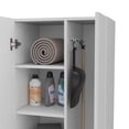 thumbnail image 5 of FM FURNITURE  Norway Broom Closet Pantry White Engineered Wood, 5 of 6