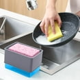 thumbnail image 3 of Vikakiooze Kitchen Soap Dispenser Dishwashing Brush Automatic Liquid Dispenser-in-1 Soap Dispenser Kitchen Sponge Rack 350ml Sink Soap Dispenser Cleaning Concentrate Box, 3 of 7