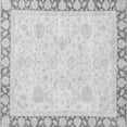 thumbnail image 1 of Ahgly Company Indoor Square Abstract Gray Modern Area Rugs, 4' Square, 1 of 4