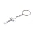 thumbnail image 1 of Saint Keychain With Christ Jesus Cross Pendant Key Ring Accessory For Baptismal Party Gift, 1 of 6