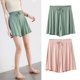 thumbnail image 4 of Pantalones cortos de dormir de estilo coreano para mujer, ropa de dormir de verano, ropa de casa, cintura elástica, volantes, ropa de habitación sólida, nuevo, 4 of 4