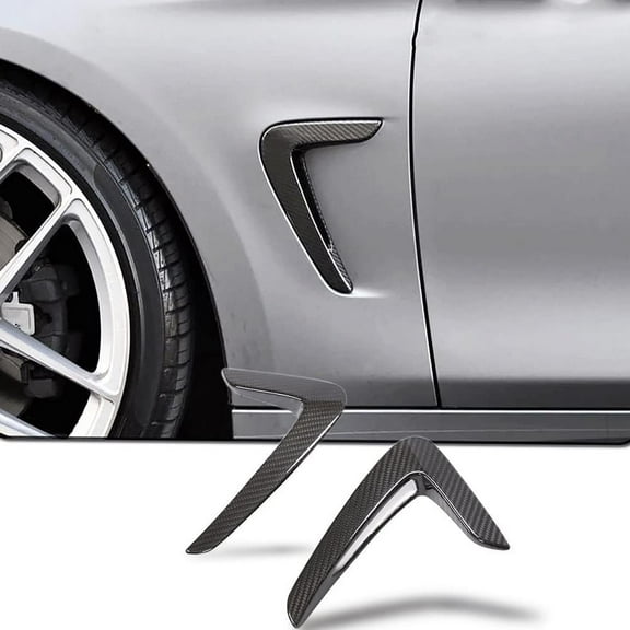 Carbon Fiber Side Fender Vent for BMW 4 Series F32 F33 F36 2014-2019 418i 420i 428i 435i 440i Base &M Sport 2 Door 4 Door Air Intake Scoop Cover Trim