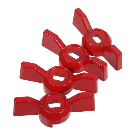 TABLZONE Red Aluminum Alloy Replacement Ball Valve Handle for Industrial Outdoor Faucet and Water Shut Off 6x10mm