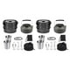 thumbnail image 1 of Yuarrent Camping Cookware Kit Portable Cooking Equipment Set Outdoor Pot Pan Negro 2Conjunto, 1 of 1