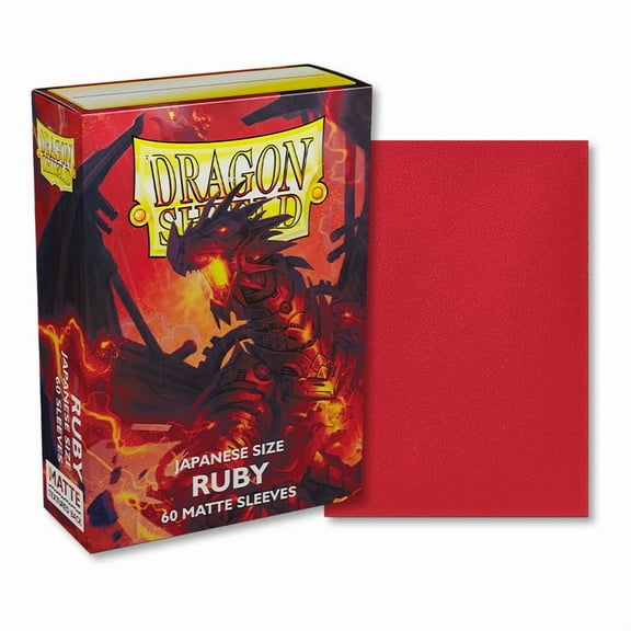 5 Packs Dragon Shield Matte Mini Japanese Ruby 60 ct Card Sleeves Value Bundle!