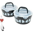 thumbnail image 2 of Wzzjkit Set Of 2/3 Halloween Candy Bowls Stackable Multi Purpose Storage Containers Halloween Candy Bowl Set With Assorted Patterns, 2 of 4