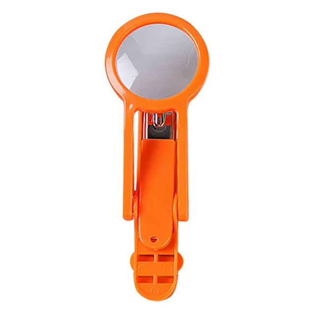 Carbon Steel Nail Clipper Portable Fingernail Cutter Magnifier Toenail Clipper