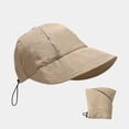 thumbnail image 2 of LPKRT Women'S Packable Sun Hat Adjustable Drawstring Baseball Cap Uv Protection Quick-Dry Boonie Hat Khaki, 2 of 9