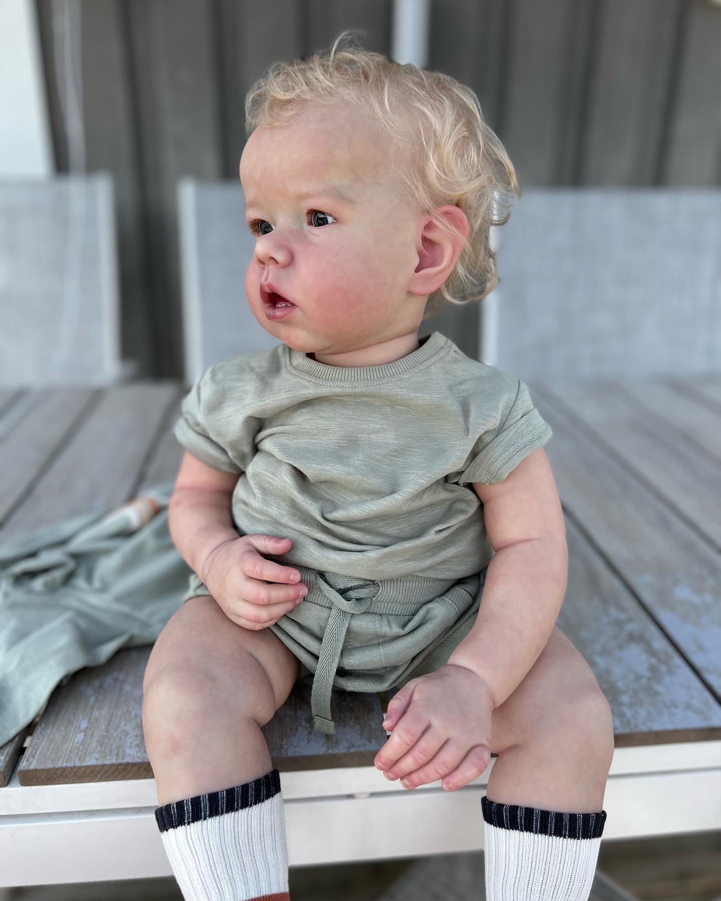 iCradle Lifelike Reborn Baby Dolls Boys Adorable 19 inch 48cm Soft Full Body Vinyl Realistic Newborn Doll That Look Real Life Baby Dolls Toys Birthday Gift for Kids Ages 3+