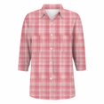 thumbnail image 4 of Endives Womens Button Down Shirt Long Sleeve Print Long Sleeve Shirts Ladies Blouses Womens Top Spring Outfit, 4 of 5