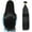 Black, variant on Aorsher U-Shaped Pre-Bonded Remy Human Hair Extensions, 100 Strands Per Pack, Auburn Nail Tips, Italian Keratin Fusion Wigs, Long Straight Silky for Women, 18 Inch, 50g