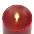 Luminara Moving Flame Pillar Flameless LED Candle, Melted Edge, Real
