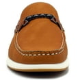 thumbnail image 4 of Aston Marc Men's Loafer, Premium Leather Slip-On Shoes for Business, Casual, & Everyday Wear - Tan, Size 10.5, 4 of 6