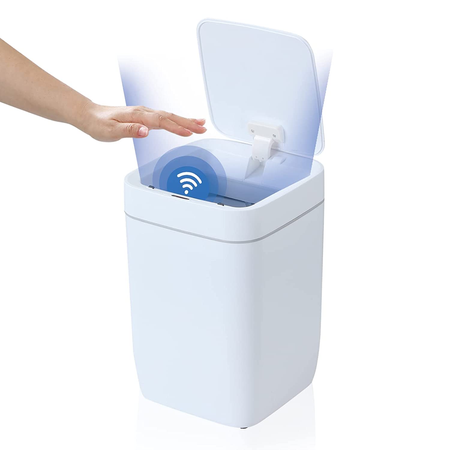 Smart Trash Cans with Lid, 20 L Automatic Kitchen Garbage Bin