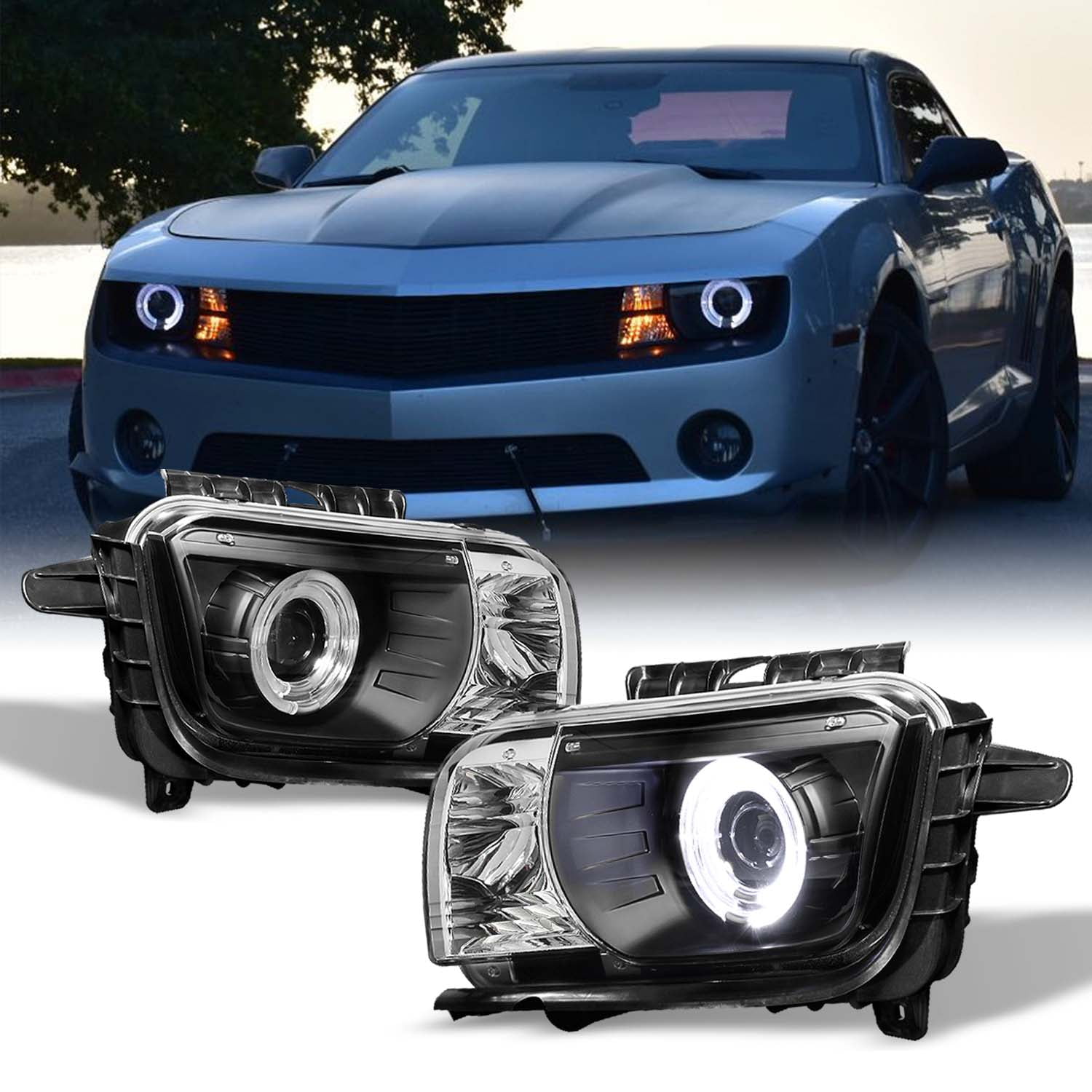 茄子紺 USヘッドライト 2010-2013 Chevy Camaroのための森本亜Xenon