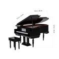 thumbnail image 2 of unbranded 1Ud Caja De Piano Negro Y Resistente Para Escritorio, 2 of 6