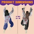thumbnail image 7 of Joyfy 47'' Halloween Climbing Zombie Outdoor Wall Decor, 2 pcs Halloween Zombie Undead Wall Climber for Halloween Yard Patio Wall Decor Party Supplies, 7 of 7