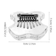 thumbnail image 2 of WHAMVOX Transparent Acrylic Kalimba Mini Thumb Piano 8 Keys Portable Finger Instrument for Beginners and Kids, 2 of 8