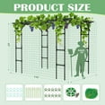 thumbnail image 5 of MOPHOTO Large Outdoor Garden Arch Trellis for Climbing Plants,87"H x 118"L x 79"W Large Grape Vine Trellis Arch Arbor Gazebo,Grape Trellis for Climbing Plants,Courtyard and Garden Decoration, 5 of 7