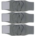 thumbnail image 1 of 3 Packs Of Washable Dog Diapers-comfortable, Durable, Reusable Dog Diapers, Grey, 1 of 3