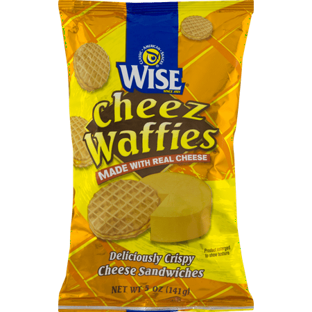 Wise Foods Cheez Waffies Crispy Cheese Sandwiches 5 Oz Bag 4 Bags Wise Foods Cheez Waffies Crispy Cheese Sandwiches 5 Oz Bag 4 Bags