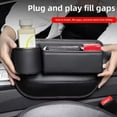 thumbnail image 7 of Upgraded Car Seat Space Storage Box With Cup Car Interior Leak-proof PU Organizer Cup Box Slot Leather Seat, 7 of 7
