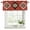 Red, variant on Brown Green Boho Curtain Valances for Windows, Kitchen Valance Window Treatments Panel 2 Pack, Vintage Southwest Abstract Geometric Rod Pocket Short Curtains for Bathroom Bedroom 42 x 18 Inch