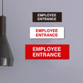 thumbnail image 3 of Basic Employee Entrance Sign (Red/Yellow) - Small, 3 of 5