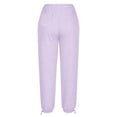 thumbnail image 4 of Busydd Sweatpants Women Casual Stretch Solid Color Workout Pants Women Comfy Baggy Straight Leg Elastic Bottom Womens Sweat Pants with Pockets L, 4 of 5