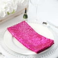thumbnail image 2 of BalsaCircle 20 Pieces 20" Fuchsia Sequins Napkins Wedding Decorating Tablecloths Holiday Dinner Party Table Decorations, 2 of 4