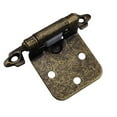thumbnail image 3 of 12 (6 Pairs) Antique Brass Self-Closing Cabinet Hinge for Kitchen with Screws, 3 of 9
