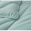 thumbnail image 4 of Chezmoi Collection Rory Aqua Comforter Set Queen Size 3-Piece Fluffy Soft Lightweight Bedding Triangle Quilted Stone-Washed Microfiber Comforter Set for All Season, 4 of 9
