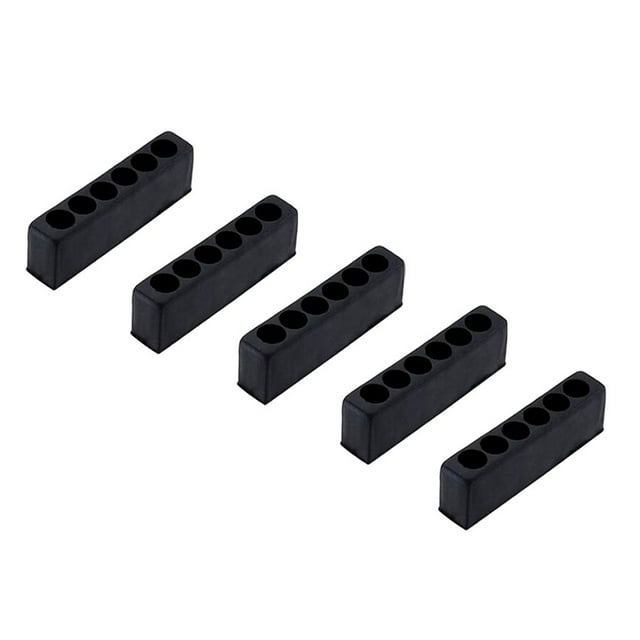 5x Rack Screwdriver Bit Holder Block Woodworking Tools Accessory 6-Hole Black