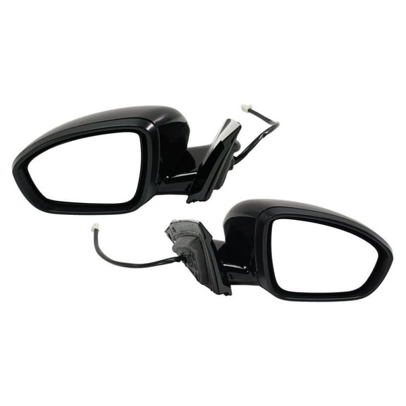 KarParts360 For Nissan Altima 2019 20 21 22 2023 Door Mirror Driver And Passenger Side Pair Power Glass Heated W/Turn Signal Light Black Base | Paint to Match | SL/SV Model | NI1320313, NI1321313