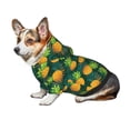 thumbnail image 6 of JUNZAN Dog Hoodie Puppy Sweater Sweatshirt,Cold Weather Coat Pet Clothes for Dog Cat-Pineapples with Palm Leaves, 6 of 7