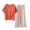 Orange, variant on Runfenguu Women Shorts Sets Outfits Women' Casual Loose Print Short Sleeve V-Neck Blouses Pants Sets
