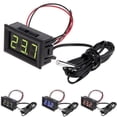 thumbnail image 1 of 2/4pack Digital Lcd Thermometer Temperature Meter With Waterproof Sensor Probe Fridge, 1 of 5