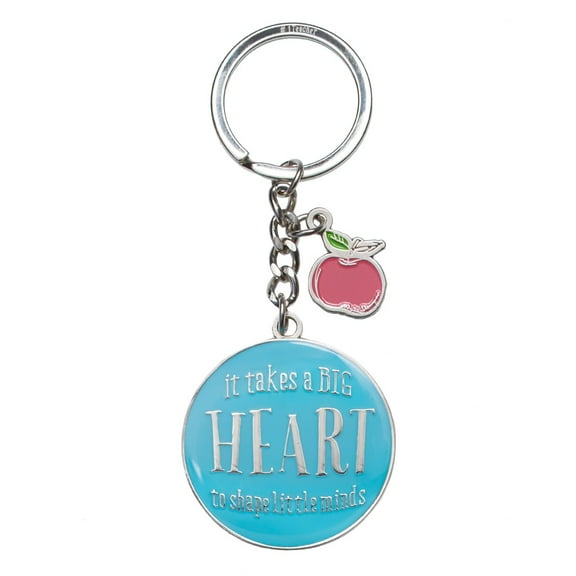 Blue Blessings for a #1 Teacher Keyring in Tin - 1 Corinthians