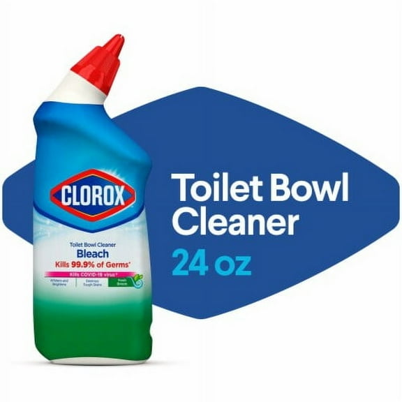 2X - Clorox Fresh Breeze Bleach Toilet Bowl Cleaner 24 fl oz