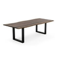 thumbnail image 5 of Modrest Taylor 102" Modern Solid Wood Dining Table in Dark Wood, 5 of 8